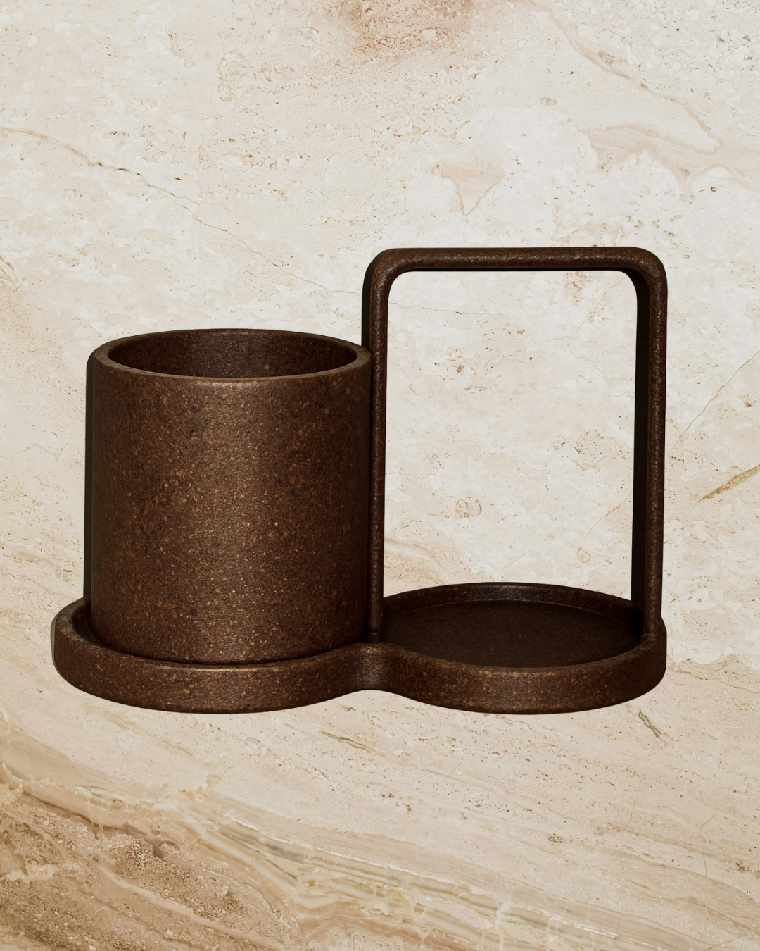 Holder til børster, karklude og sæbedispenser